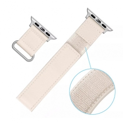 سوار جلد لساعة ابل واتش Apple Watch Band Soft Leather Suitable for Sport 44/45/46/49mm