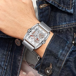 ساعة رجالية Mf0322 Mesh Steel Band Mens Watch