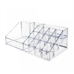 منظم مكياج بثلاثة ادراج مع مرآة Acrylic Cosmetic Organizer 
