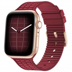 سوار سيليكون رياضي بتصميم جديد لساعة آبل Apple Watch New Design Silicone Band – 38/40/41/42mm