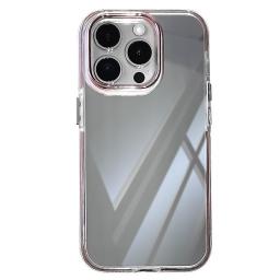 كفر هاتف لأجهزة الآيفون Gorgeous Mirror Phone Case with Colorful Frame and Camera Lens