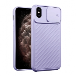 Shockproof Soft Silicone Case With Slide Camera Lens Protection For iPhone كفر سيليكون لأجهزة الآيفون