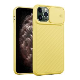 Shockproof Soft Silicone Case With Slide Camera Lens Protection For iPhone كفر سيليكون لأجهزة الآيفون