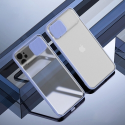 Luxury Slide Camera Lens Protection Shockproof Silicone Mobile iPhone كفر لأجهزة الآيفون