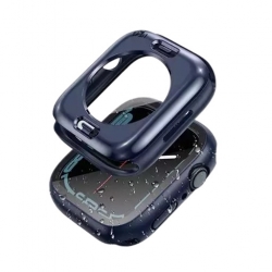 كفر ولصقة حماية لساعة ابل واتش Apple Watch 38mm/40mm/41mm Case with Transparent Screen Protector 