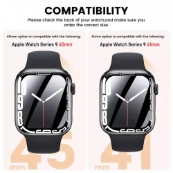 Transparent Screen Protector for Apple Watch Series 9 / 41mm with Installation Kit لصقة شفافة لحماية شاشة ساعة ابل السلسلة 9 قياس 41 ملم