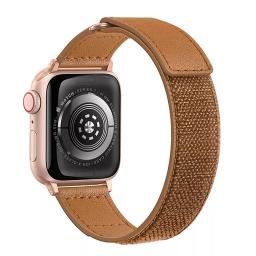 سوار جلد لساعة ابل واتش Apple Watch Band Soft Leather Suitable for Sport 44/45/46/49mm