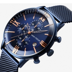 Mf0236 Mesh Steel Band Men's Watch ساعة رجالية