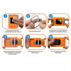 Transparent Screen Protector for Apple Watch Series 8 41mm with Installation Kit لصقة حماية شاشة ابل واتش