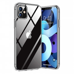 Ultra Thin Shockproof TPU Silicone Clear Case For iPhone كفر سيليكون شفاف لأجهزة الآيفون
