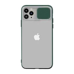 Luxury Slide Camera Lens Protection Shockproof Silicone Mobile iPhone كفر لأجهزة الآيفون