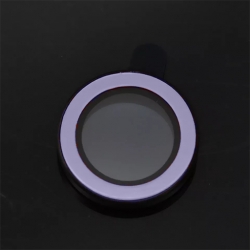 Purple Luminous Camera Ring Lens for iPhone 15 and iPhone 15 Plus لصقة حماية عدسة الكاميرا الخلفية المضيئة باللون الأرجواني الزاهي لأجهزة آيفون 15 و آيفون 15 بلس