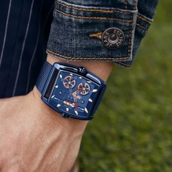 ساعة رجالية Mf0322 Mesh Steel Band Mens Watch