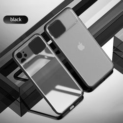 Luxury Slide Camera Lens Protection Shockproof Silicone Mobile iPhone كفر لأجهزة الآيفون