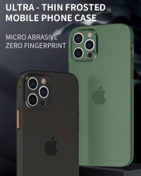 Ultra Thin Matte Shockproof Soft TPU Case For iPhone كفر سيليكون مات لأجهزة الآيفون