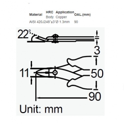 Cutting Plier كماشة كتر دقيقة