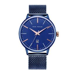 Mf0115 Mesh Steel Band Men's Watch ساعة رجالية