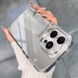 كفر هاتف لأجهزة الآيفون Gorgeous Mirror Phone Case with Colorful Frame and Camera Lens