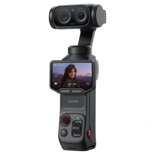 كاميرا جيمبال ثنائية العدسة Insta360 Luna Ultra بدقة 8K - أسود كوني Insta360 Luna Ultra 8K Dual-Lens Gimbal Camera (Cosmic Black)