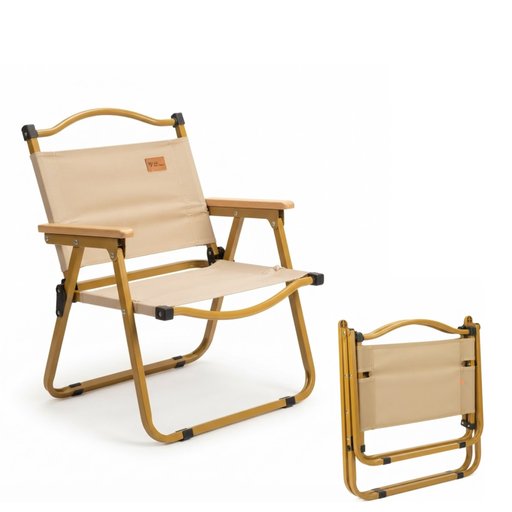 كرسي WATER CLEAR كيرميت خارجي قابل للطي بيجي لارج WATER CLEAR Kermit Outdoor Folding Chair, Beige, Large