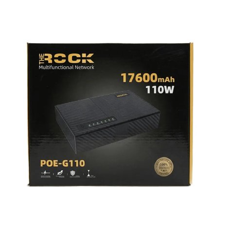 جهاز UPS ذا روك POE-G110 للطاقة الاحتياطية لكاميرات المراقبة والراوتر The Rock POE-G110 Mini DC UPS for CCTV Cameras and Routers