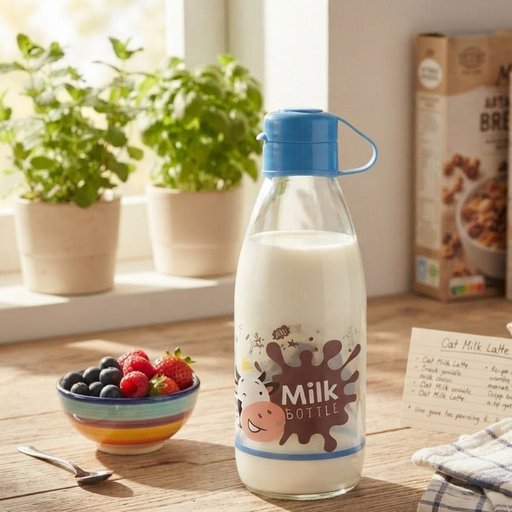 قارورة حليب زجاجيه glass milk bottle
