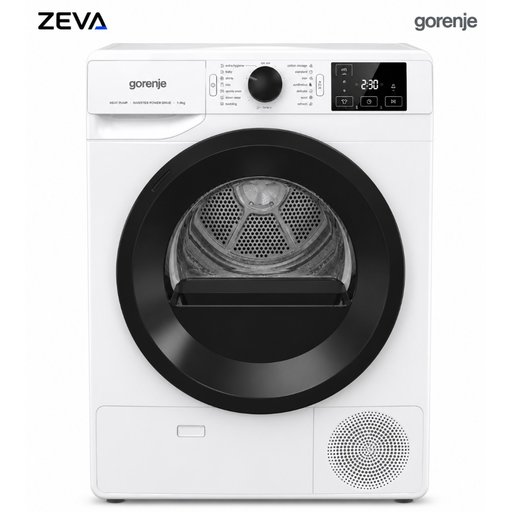 نشافة ملابس جورنج بسعة 8 كغم مع تقنية التكثيف وبرنامج Speed 89' وخاصية AutoDrain Gorenje 8kg Condenser Dryer with Speed 89' & AutoDrain