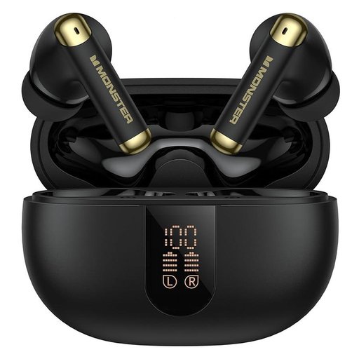 مونستر - سماعة بلوتوث لاسلكية N-Lite 211 - اسود Monster N-Lite 211 Wireless Earbuds Black