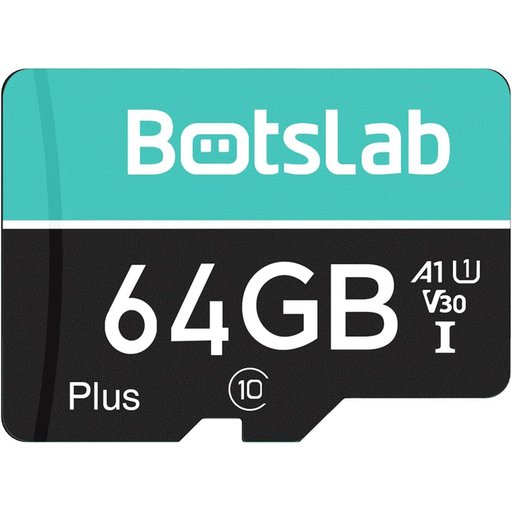 بطاقة ذاكرة بوتسلاب Micro SD بسعة 64GB مخصصة لكاميرات السيارات Dash Cam وتسجيل الفيديو المستمر BOTSLAB 64GB Micro SD Memory Card for Botslab Dash Cam Video Recording