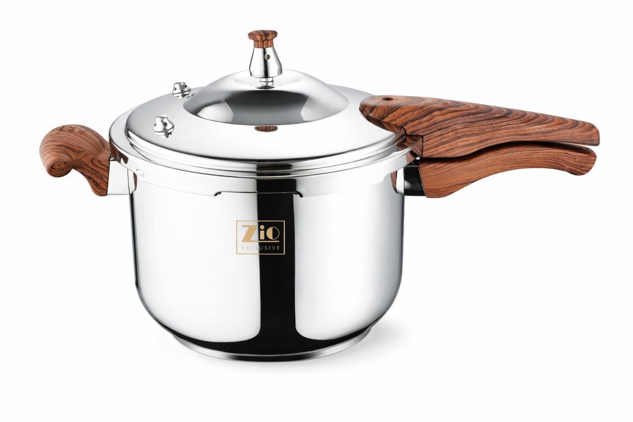 قدر ضغط ستانلس ستيل سعة 11 لتر ZIO Exclusive High Pressure Cooker 11L ZIO Exclusive 11L Stainless Steel Pressure Cooker