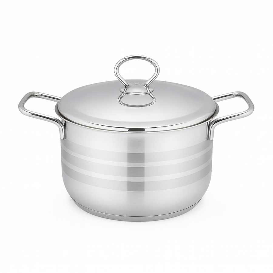 قدر ستانلس ستيل 16 سم بغطاء 16cm Stainless Steel Pot with Lid 16cm Stainless Steel Pot with Lid