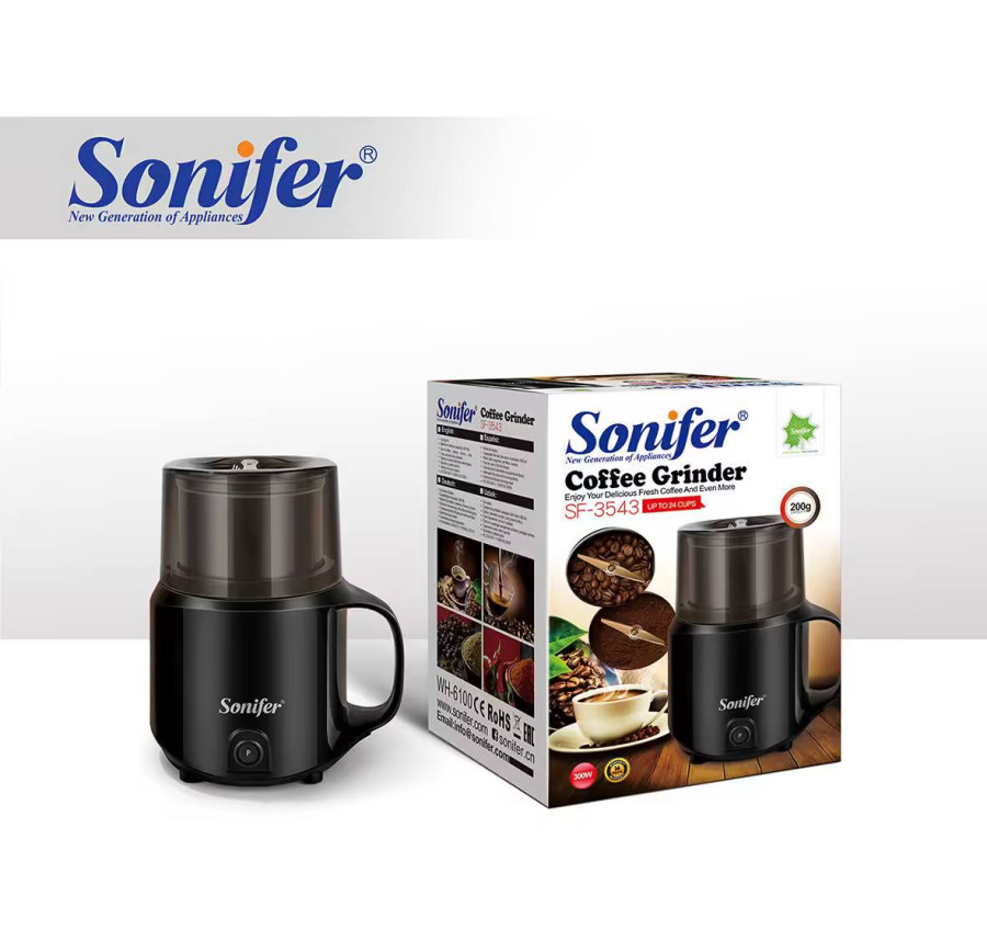 مطحنة قهوة كهربائية سونيفر Sonifer Coffee Grinder Sonifer Electric Coffee Grinder
