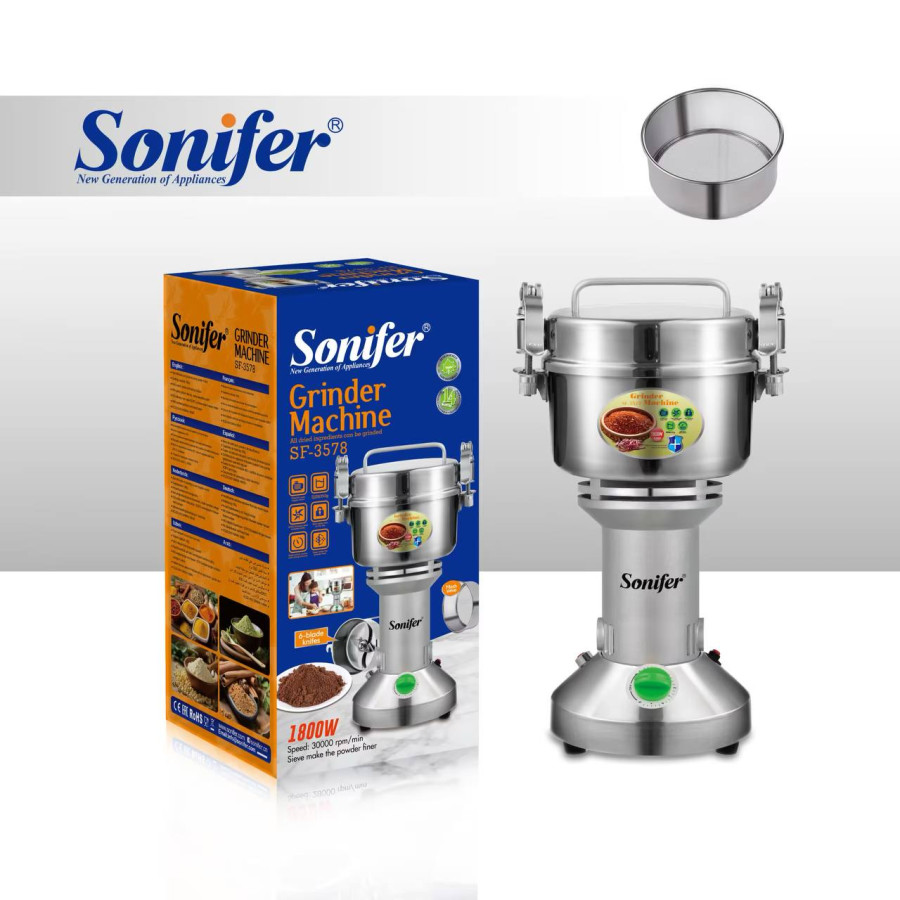 مطحنة كهربائية عالية السرعة سونيفر Sonifer High Speed Multifunction Grinder Sonifer High Speed Multifunction Electric Grinder