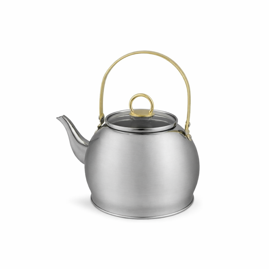 إبريق شاي ستانلس ستيل – 1.2 لتر Karkmos Stainless Steel Teapot – 1.2 L Karkmos Stainless Steel Teapot – 1.2 L