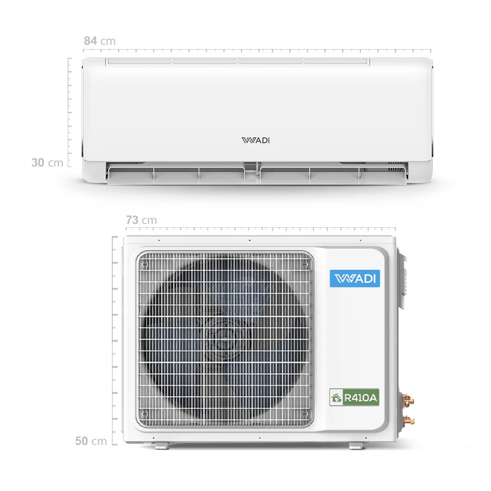 سبلت وادي برو جداري عادي 1 طن WADI Pro Wall-Mounted Split AC On/Off 1 Ton WADI Pro Wall-Mounted Split Air Conditioner On/Off 1 Ton