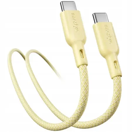 كابل شحن سريع USB-C من إننوستايل، طول 1.5 متر – أصفر Innostyle Usb-C Fast Charging Cable 1.5m Yellow