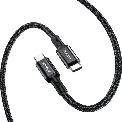 كابل شحن سريع USB-C من إننوستايل، طول 2 متر – أسود Innostyle Usb-C Fast Charging Cable 2m Black