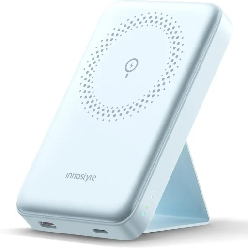 باور بانك إننوستايل PowerMog 2 في 1 بسعة 10,000 مللي أمبير – أزرق Innostyle Power bank PowerMog 2-in-1 10K mAh Blue