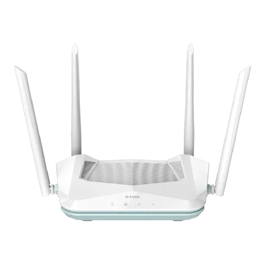 راوتر ذكي D-Link R15 Eagle PRO AI AX1500 بتقنية Wi-Fi 6 ثنائي النطاق، AX1500، مع محسن ذكاء اصطناعي D-Link R15 Eagle PRO AI AX1500 Smart Wi-Fi 6 Router, Dual-Band AX1500, AI Optimizer