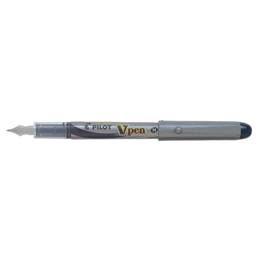 بايلوت (V-Pen) قلم حبر سائل للاستخدام لمرة واحدة، سن متوسط - أسود - SVP-4M-B PILOT V-Pen Disposable Fountain Pen Medium - Black - SVP-4M-B