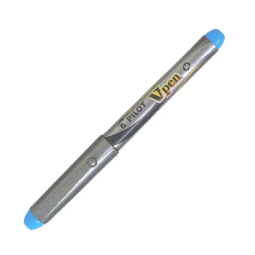 بايلوت (V-Pen) قلم حبر سائل للاستخدام لمرة واحدة، سن متوسط - فيروزي - SVP-4M-LB PILOT V-Pen Disposable Fountain Pen Medium - Turquoise - SVP-4M-LB