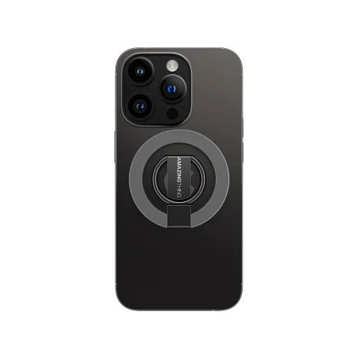حلقة ومسند هاتف مغناطيسي أميزينج ثينج تايتان - رمادي AmazingThing Titan Magnetic Phone Ring With Stand - Space Gray
