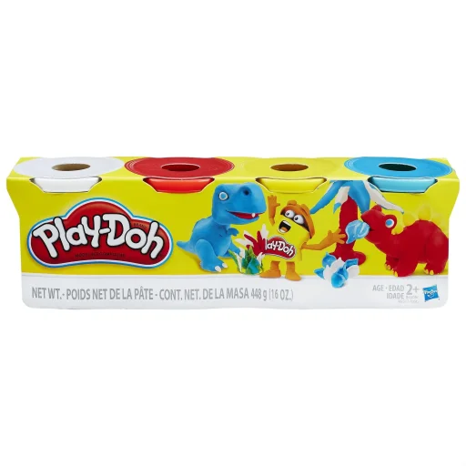 هاسبرو بلاي-دو ألوان كلاسيكية عبوة من 4 قطع Hasbro Play-Doh Classic Colors 4-Pack
