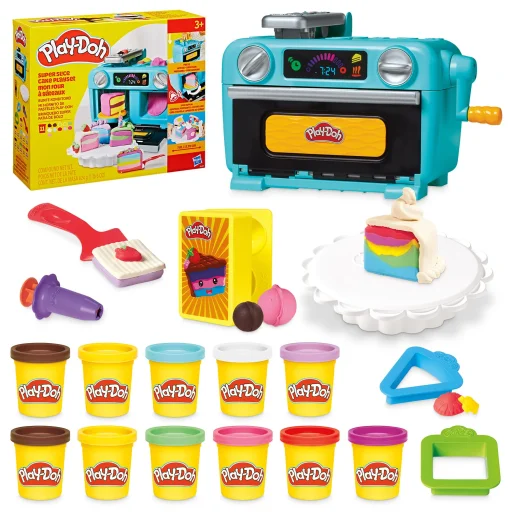 هاسبرو بلاي-دو مجموعة لعب كعكة سوبر سلايس Hasbro Play-Doh Super Slice Cake Playset