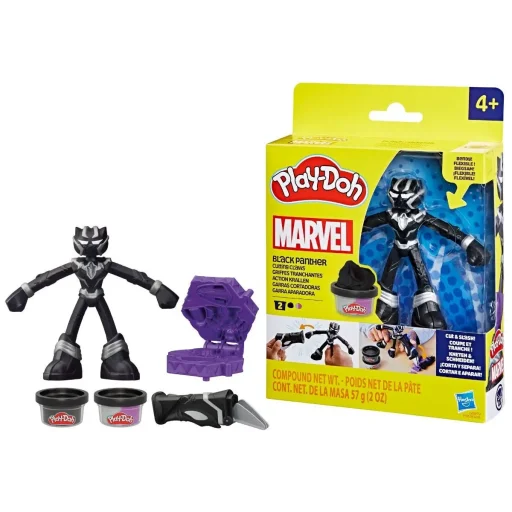 هاسبرو بلاي-دوه مارفل بلاك بانثر مجموعة لعب كاتينغ كلوز Hasbro Play-Doh Marvel Black Panther Cutting Claws Playset