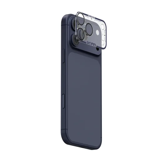 سكينارما آيفون 17 برو عدسة كاميرا مطفي كامل - أزرق Skinarma iPhone 17 Pro Full Matte Camera Lens - Blue