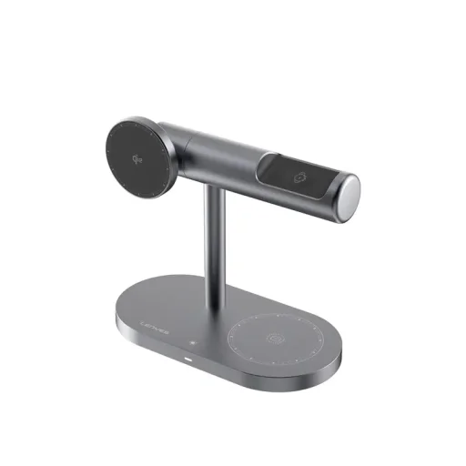 لينيس حامل شحن لاسلكي 3 في 1 PW319 Qi2 بقوة 15 واط مع إضاءة محيطية Lenyes PW319 Qi2 15W 3-in-1 Wireless Charging Stand with Ambient Light