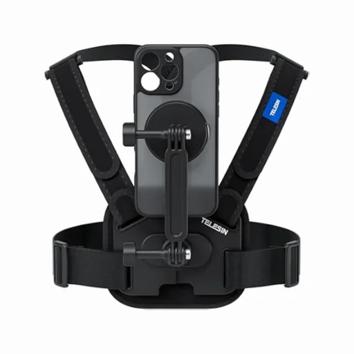 تيليسين S2-CGP-02 حامل صدر للهاتف المحمول وكاميرا الحركة - أسود TELESIN S2-CGP-02 Mobile Phone and Action Camera Chest Mount - Black