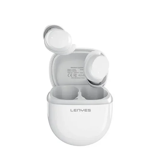 لينيس إير 301 سماعات أذن بلوتوث 5.3 مناسبة للنوم مع صوت محيطي 360 درجة ACS - أبيض Lenyes Air 301 Sleep-Friendly Bluetooth 5.3 Earbuds with 360-degree ACS Sound - White