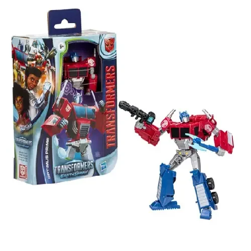 هاسبرو ترانسفورمرز إيرث سبارك فئة ديلوكس مجسم أوبتيموس برايم Hasbro Transformers EarthSpark Deluxe Class Optimus Prime Figure